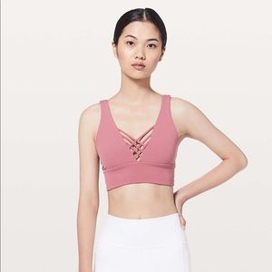 Lululemon Bind & Cross Bra/Size 4/Color Rose